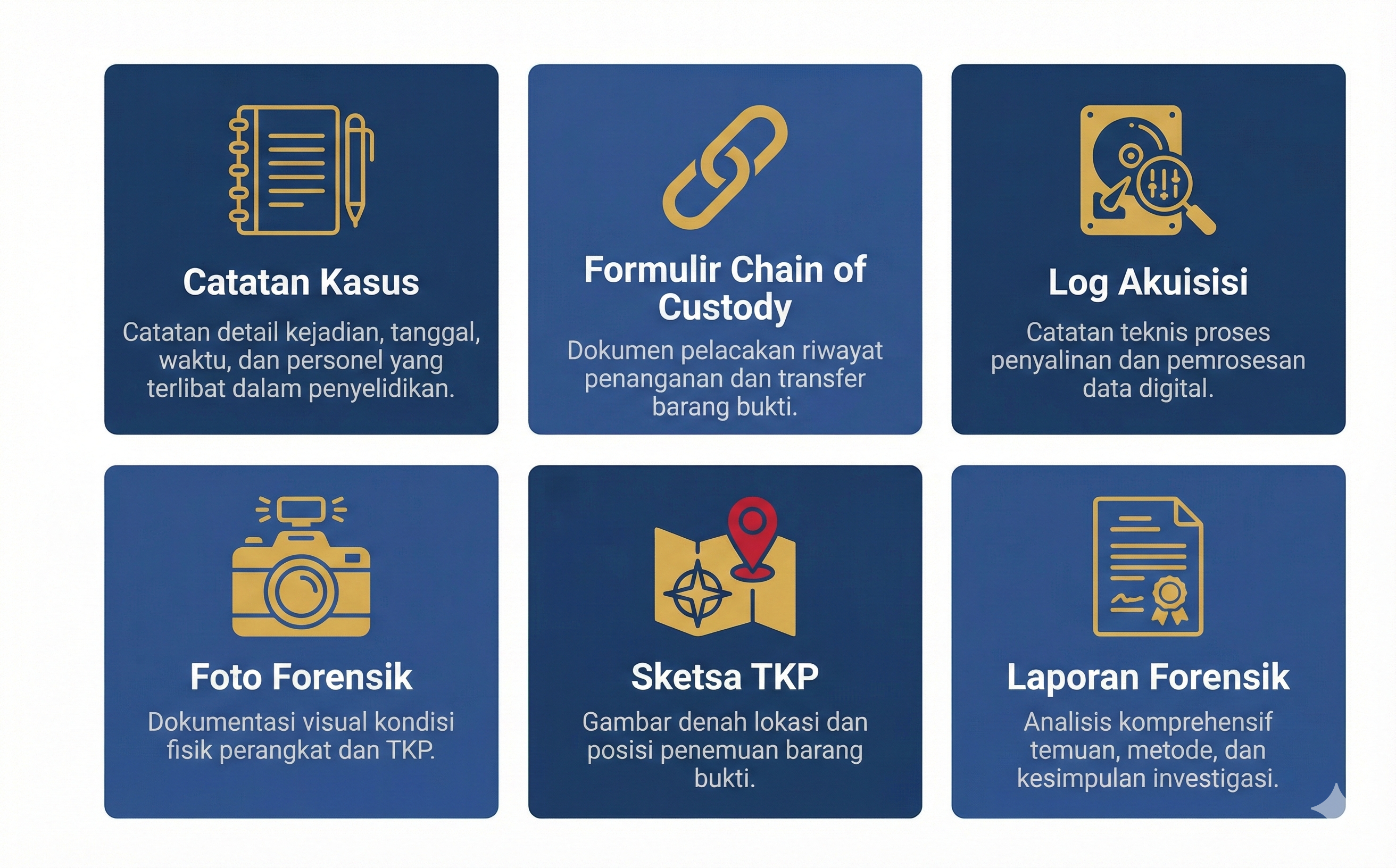 Jenis Dokumentasi Forensik
