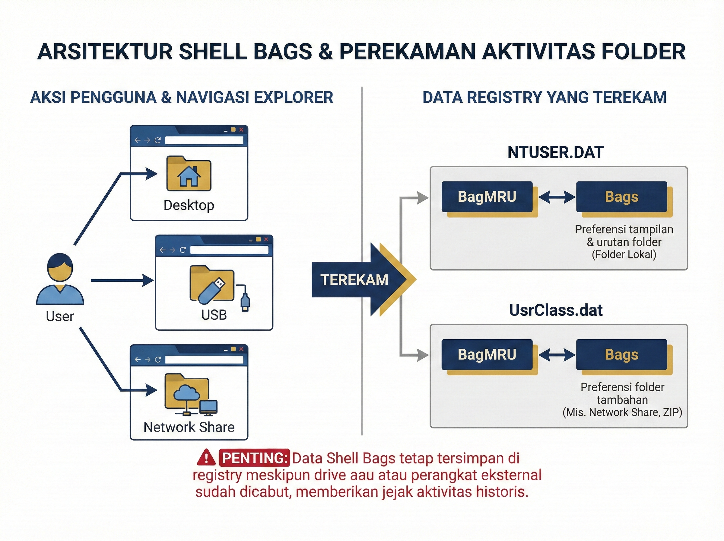 Arsitektur ShellBags dalam Forensik
