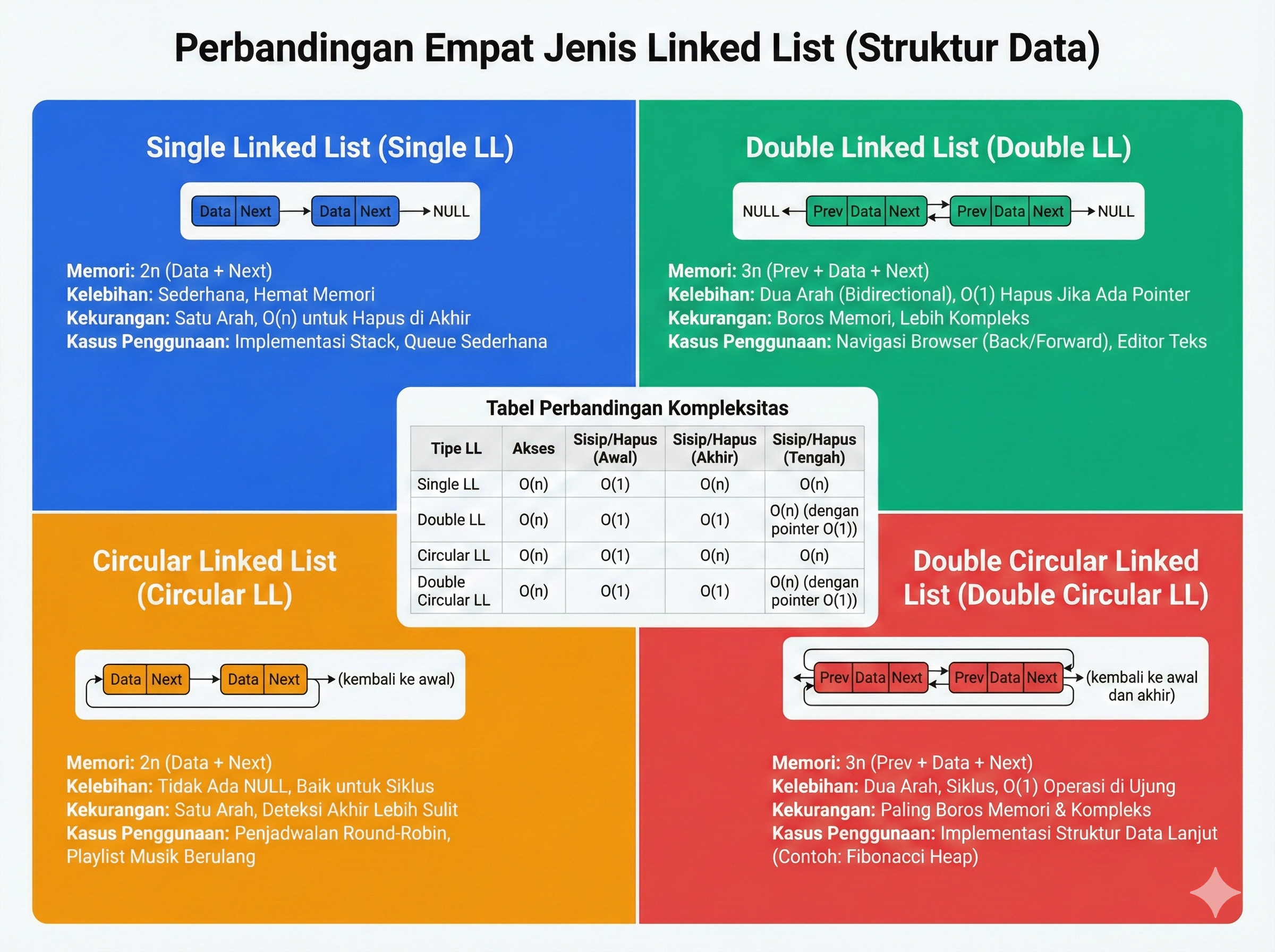 Perbandingan Linked List